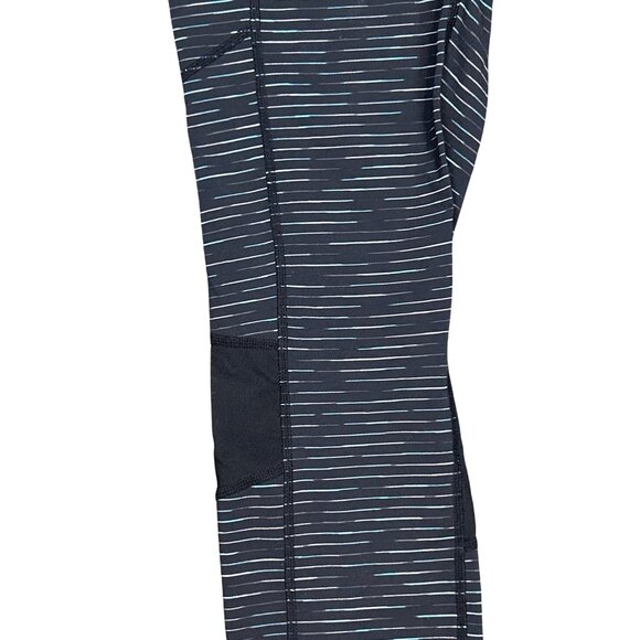 Calvin Klein Performance Sweat-Wicking Striped Cropped Leggings - Medium - Picture 5 of 9